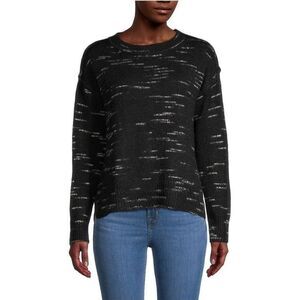 Max Studio Women's Crewneck Long-Sleeve Sweater - Black - M